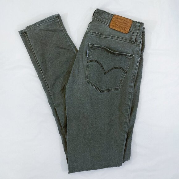 Green Levi’s 721 High-Waisted Skinny Jeans | Size 27 - Picture 1 of 5